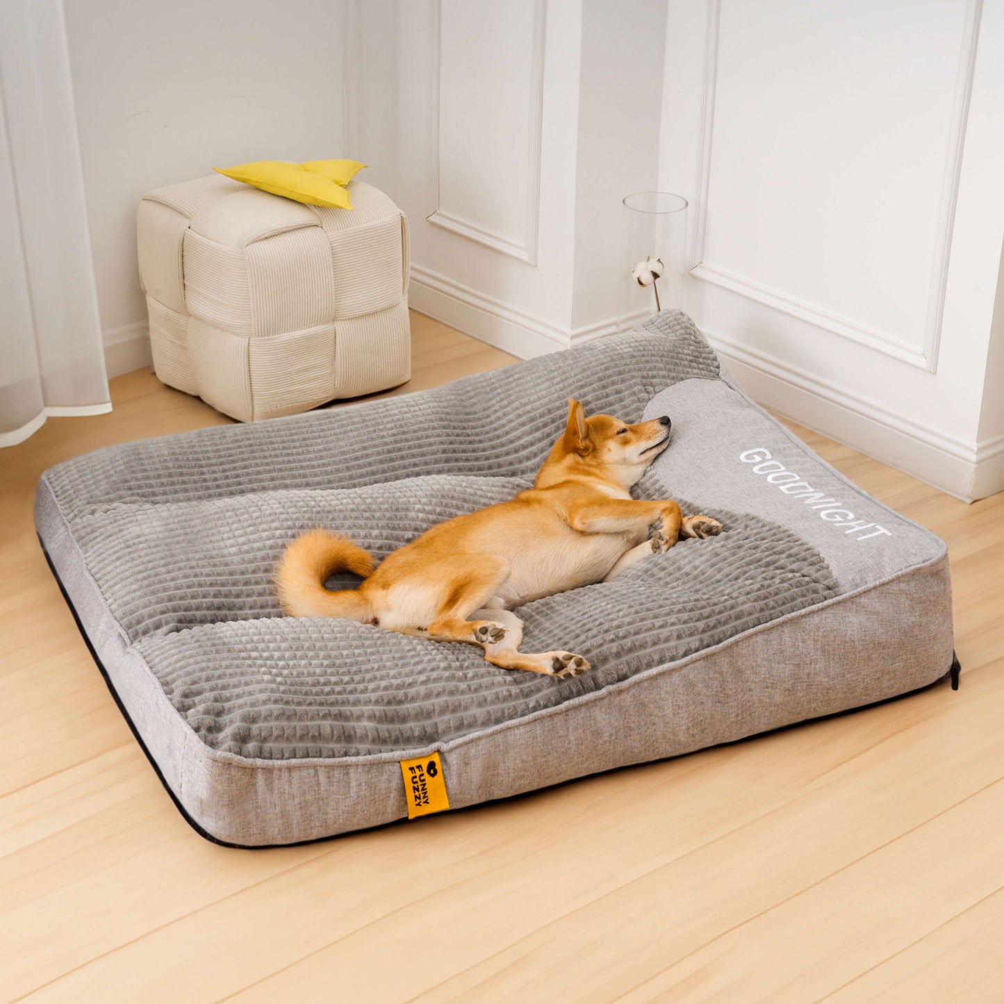 Orthopedisch Hondenbed met Hoofdkussen – Luxe en Comfort
