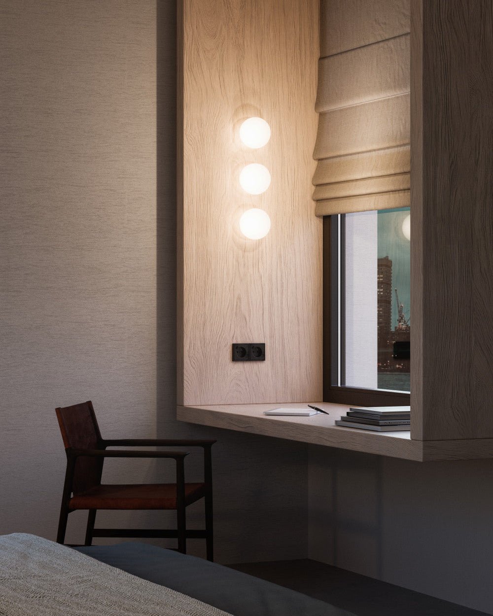 Minimalistische Sphere Wandlamp
