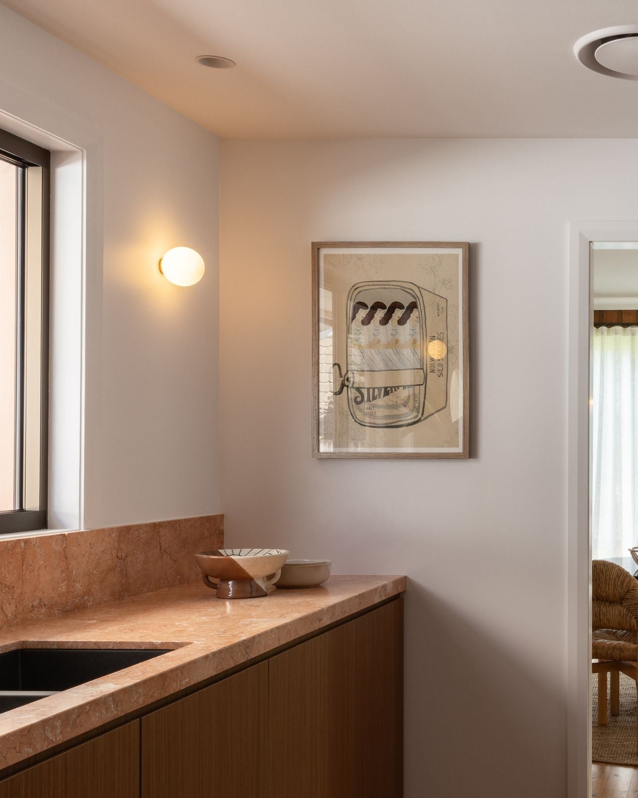 Minimalistische Sphere Wandlamp