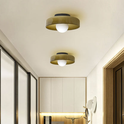 Morrow Glazen Schijf Plafondlamp/Wandlamp