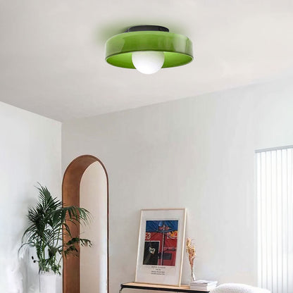 Morrow Glazen Schijf Plafondlamp/Wandlamp