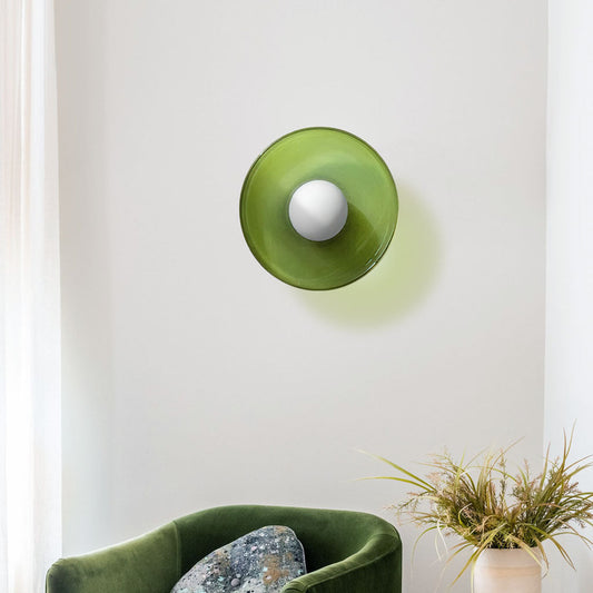 Morrow Glazen Schijf Plafondlamp/Wandlamp