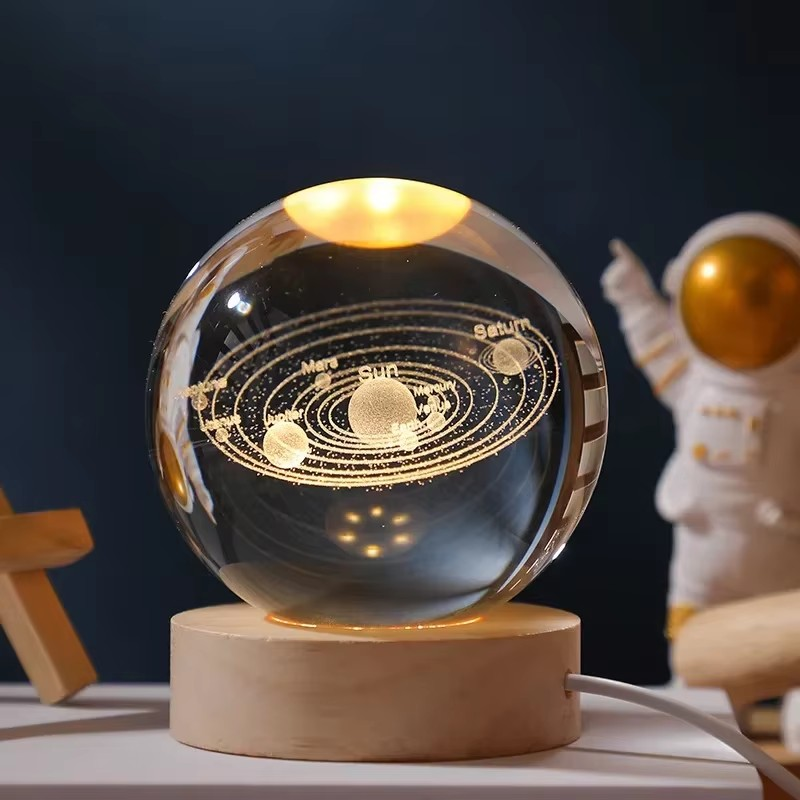 Zonnesysteem Kristallen 3D