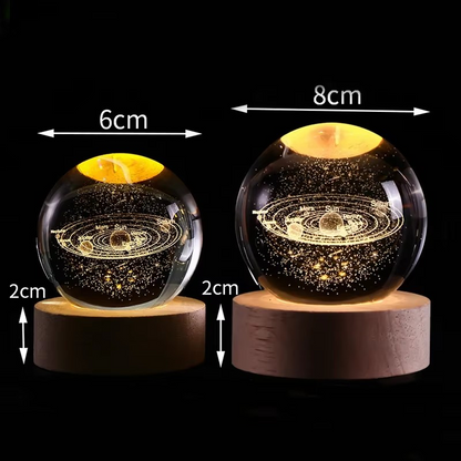 Zonnesysteem Kristallen 3D