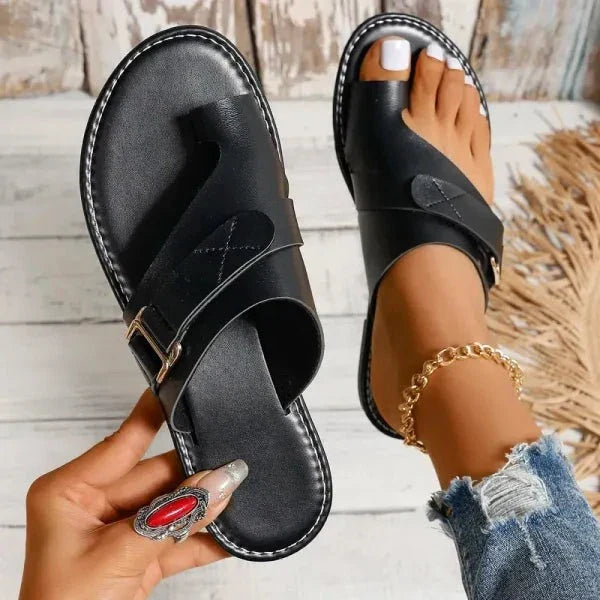 Vrouwen Orthopedische Hallux Valgus Correctie Leren Sandalen