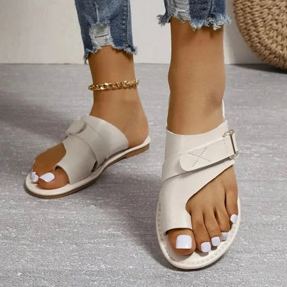 Vrouwen Orthopedische Hallux Valgus Correctie Leren Sandalen