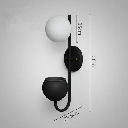 Sphere 1-Licht Opslagdoos Plantenpot Decoratie Wandlampen