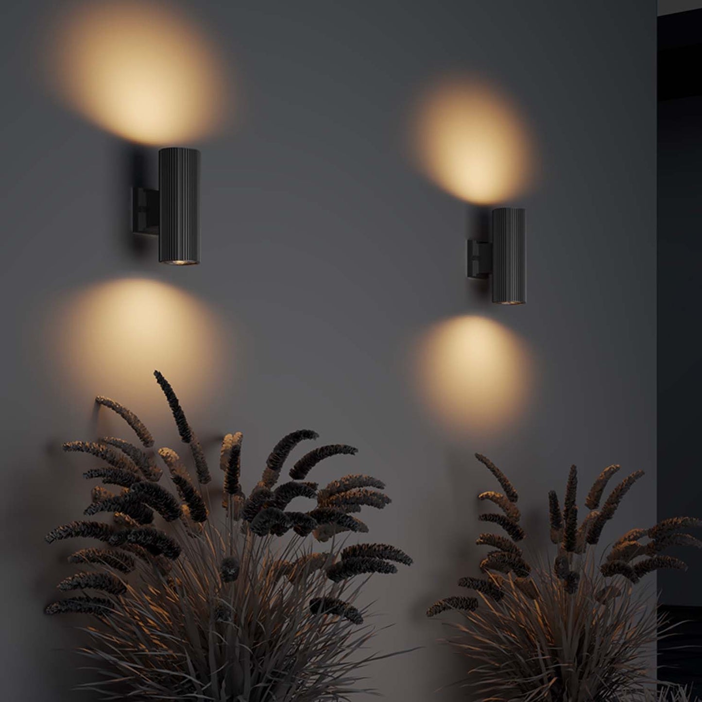RANDO - Design wandlamp waterdicht, zwart, wit of grijs