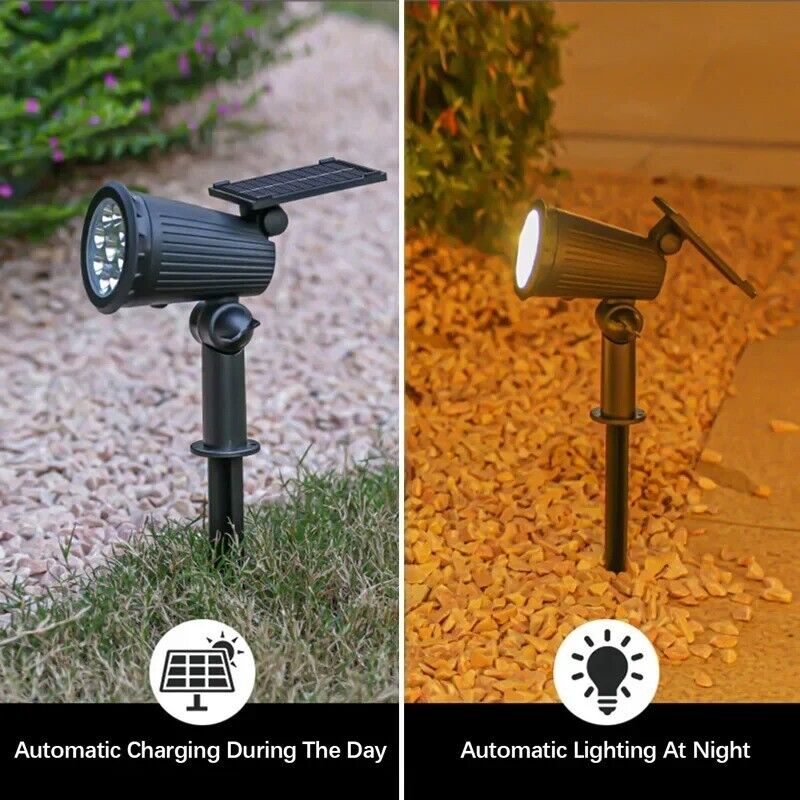 Zonne-energie Moderne Zwarte Buitenstaander Verlichting