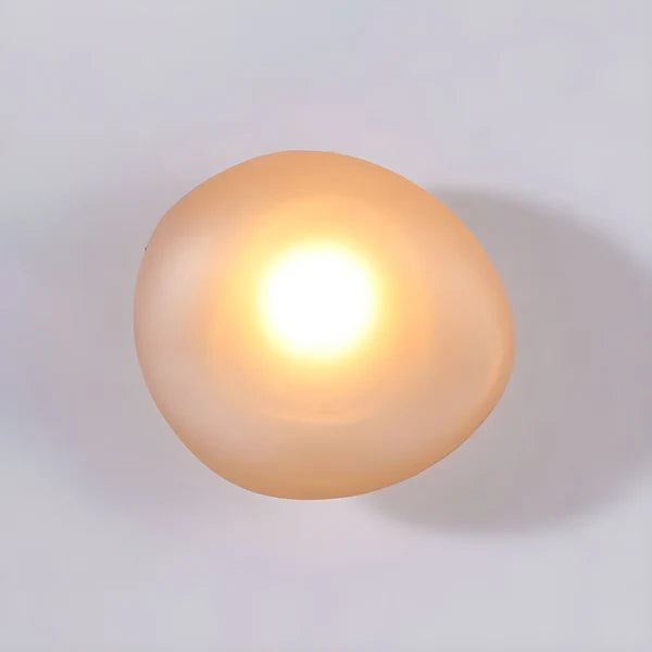 Baldur Colored Pebble Glass Wall Lamp