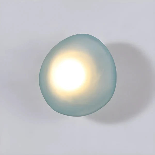 Baldur Colored Pebble Glass Wall Lamp