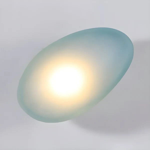Baldur Colored Pebble Glass Wall Lamp