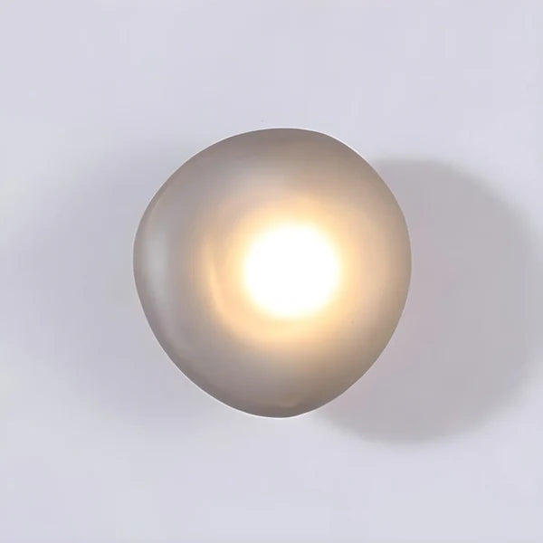 Baldur Colored Pebble Glass Wall Lamp