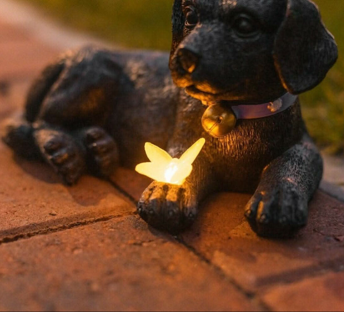 Puppy Standbeeld met Zonne-licht
