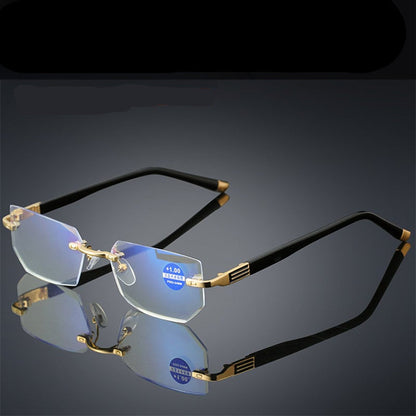 Viselio Intelligente Leesbril met Multifocale Lenzen | Ultraleicht & Blauwlichtfilter | Voor Dichtbij- & Verafzien | Titanenframe TR90