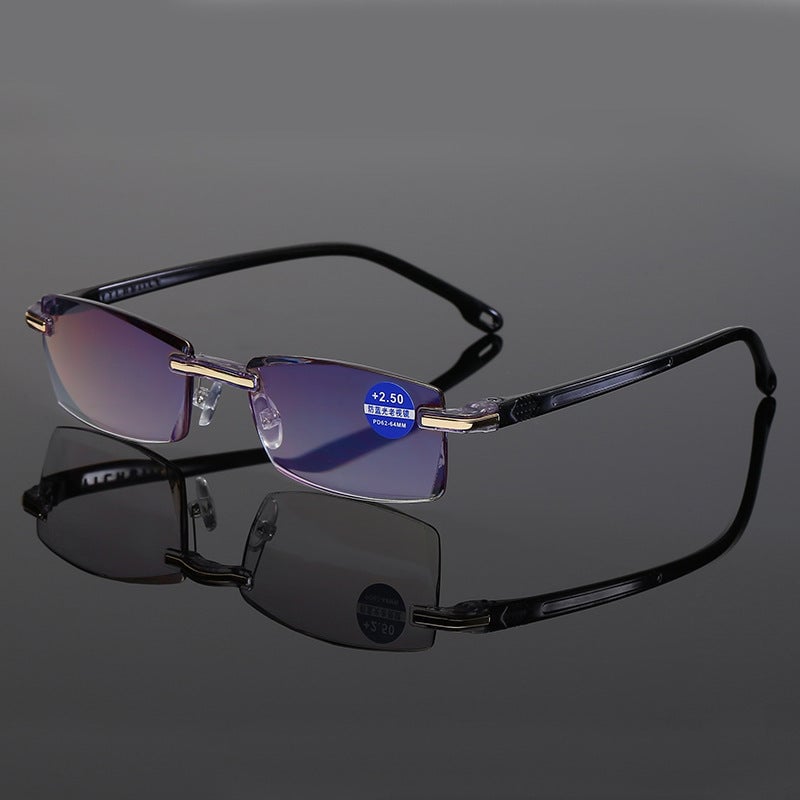 Viselio Intelligente Leesbril met Multifocale Lenzen | Ultraleicht & Blauwlichtfilter | Voor Dichtbij- & Verafzien | Titanenframe TR90
