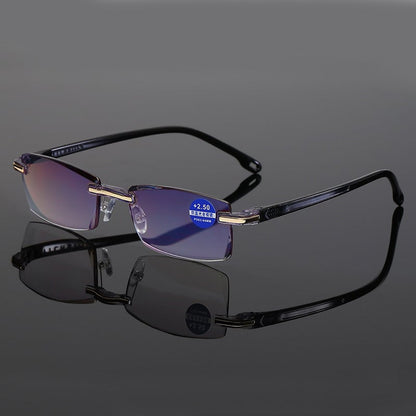 Viselio Intelligente Leesbril met Multifocale Lenzen | Ultraleicht & Blauwlichtfilter | Voor Dichtbij- & Verafzien | Titanenframe TR90