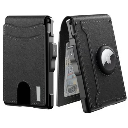 Anti - theft Aluminium Wallet Money Clip Credit Card Holder RFID Blocking Bifold Minimalist Wallet