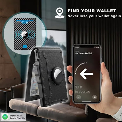 Anti - theft Aluminium Wallet Money Clip Credit Card Holder RFID Blocking Bifold Minimalist Wallet
