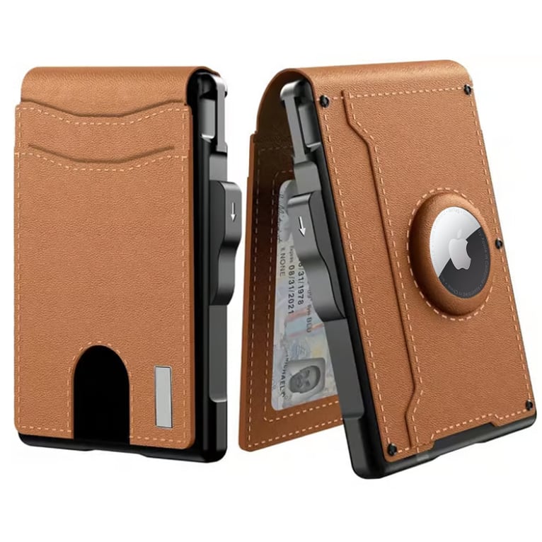 Anti - theft Aluminium Wallet Money Clip Credit Card Holder RFID Blocking Bifold Minimalist Wallet