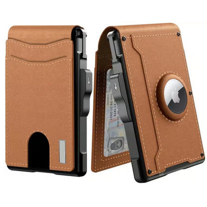 Anti - theft Aluminium Wallet Money Clip Credit Card Holder RFID Blocking Bifold Minimalist Wallet