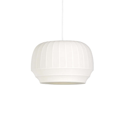 Tradition - Witte stoffen hanglamp in Japandi-stijl, ontwerp door een designer
