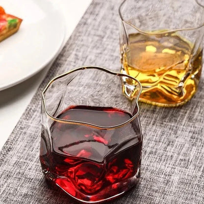 Textured Whiskey Glass 2-Piece Set