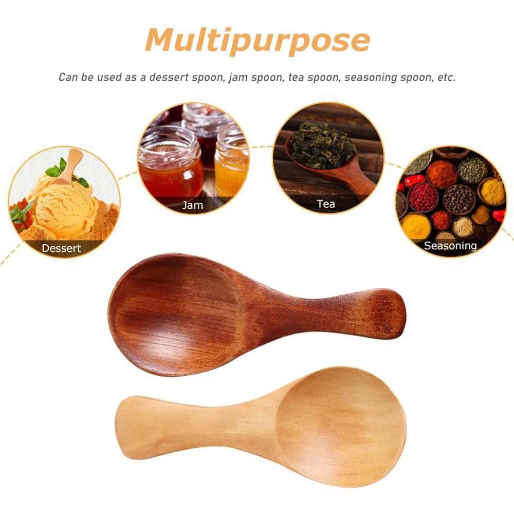 Houten Theelepels voor Specerijen
